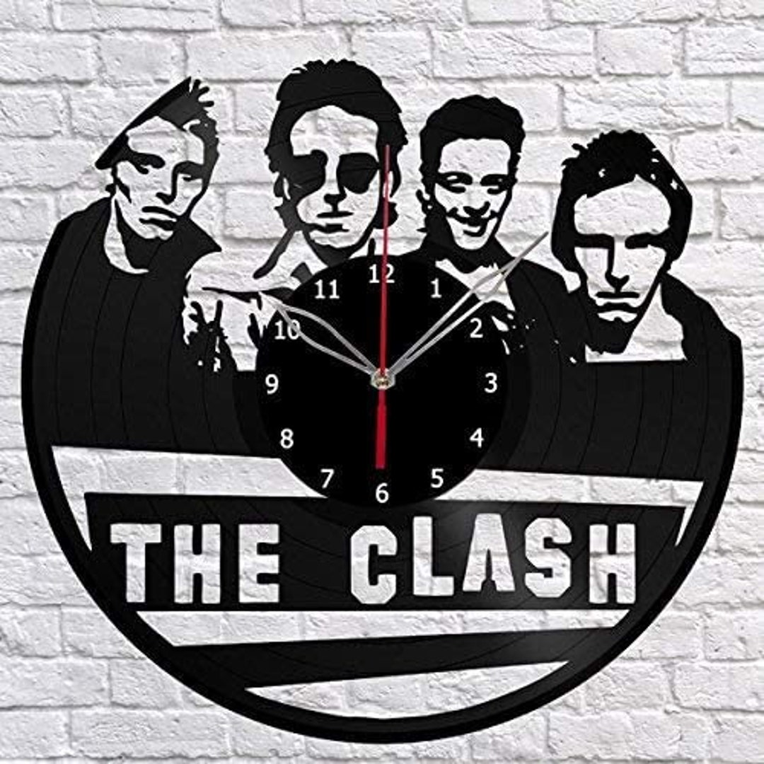 The Clash Art Vinyl Record Wall Clock Fan Art Decor Original Gift ...