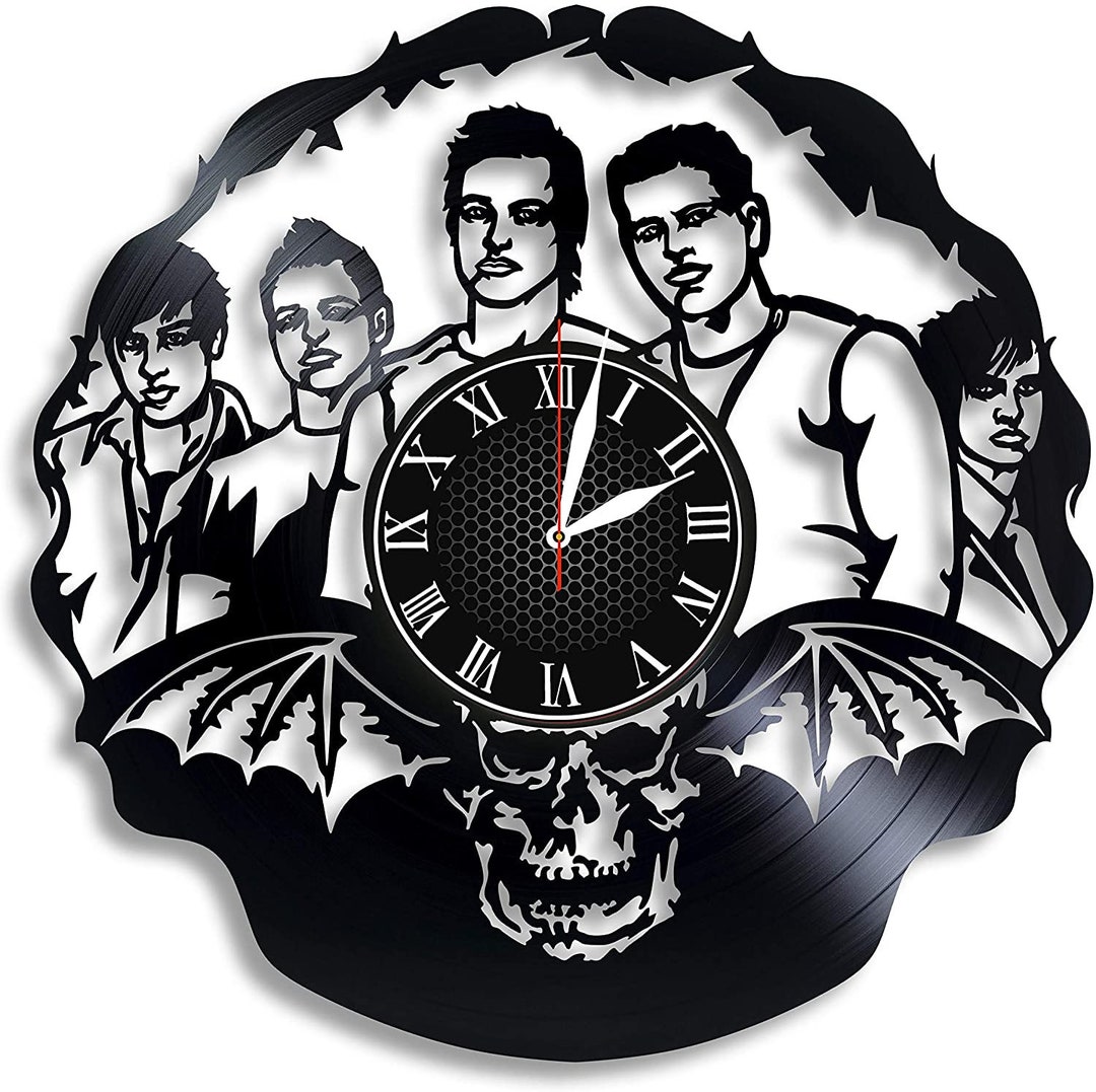 Avenged Sevenfold Band Art Vinyl Wall Clock, Avenged Sevenfold Design