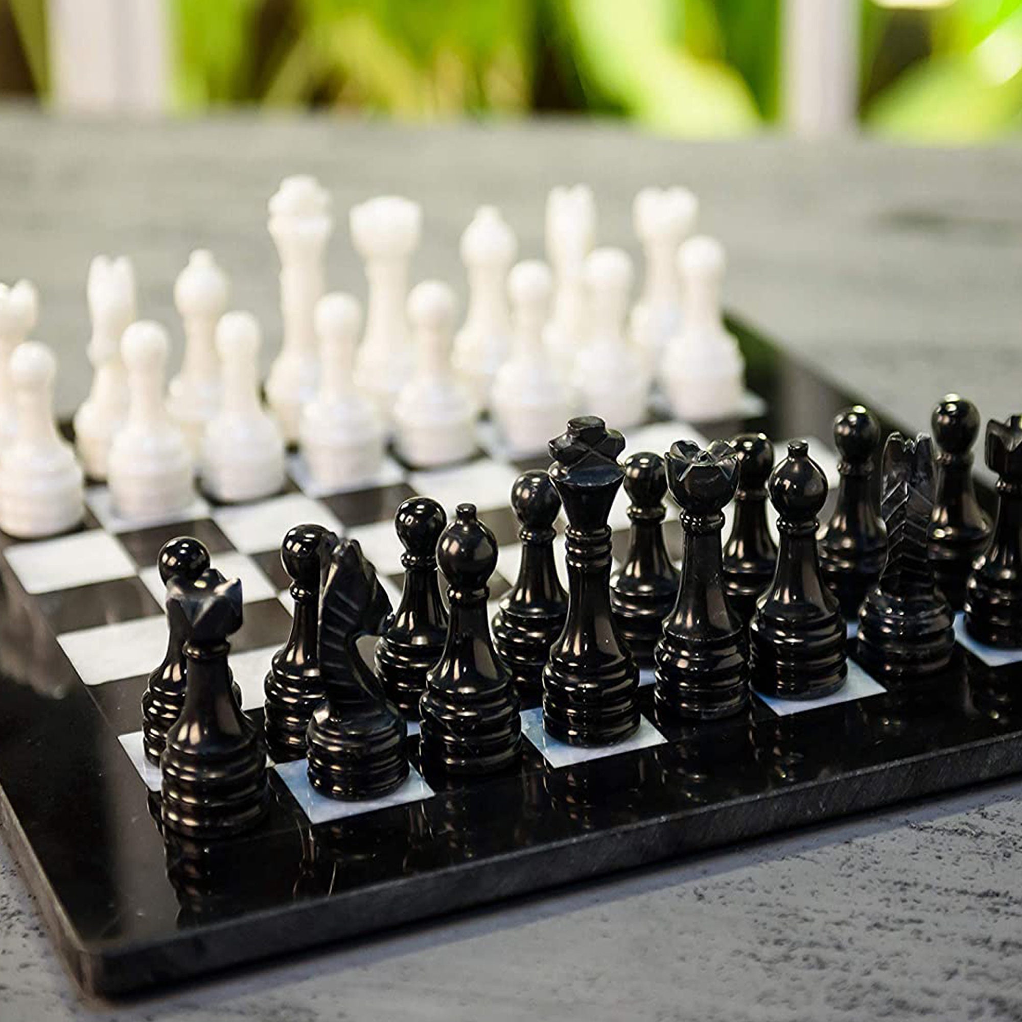  Radicaln Marble Chess Set with Storage Box 15 Inches