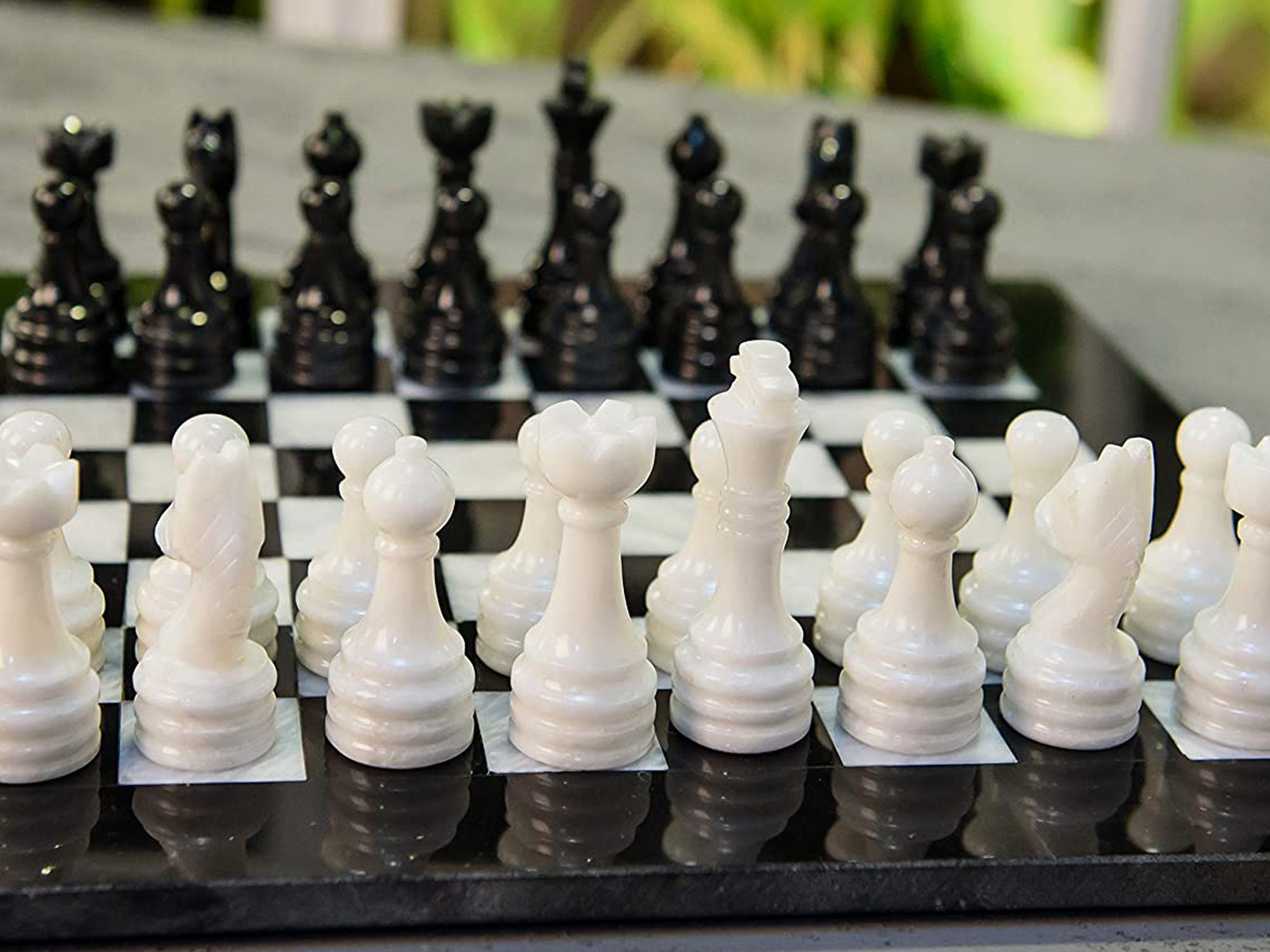 Radicaln Marble Chess Set 12 Inches White and Green Onyx Handmade Chess  Board Game for Adults - 2 Player Games for Adults - 1 Chess Board & 32  Chess