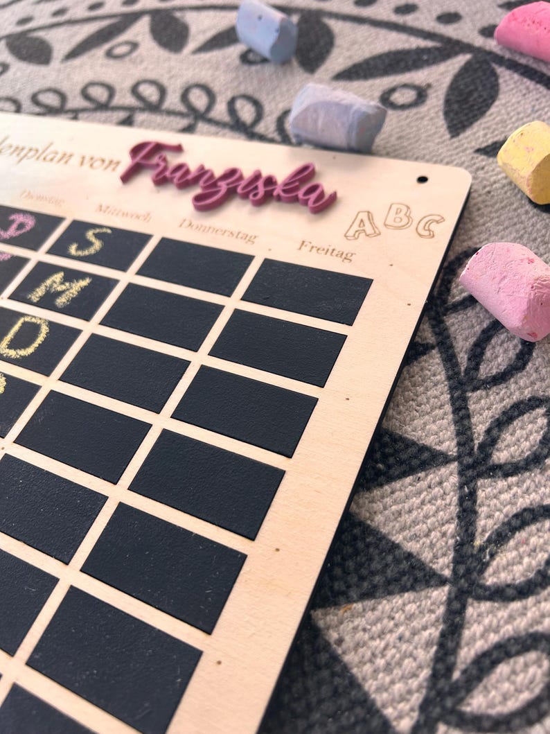 LASER FILE DIY Timetable Template | Personalized Timetable for Children ...