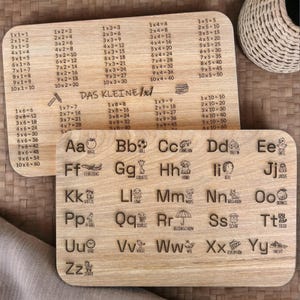 LASERDATEI -  Das kleine 1x1 und ABC mit Tieren - Lernhilft für Kinder | Einschulung | Alphabet mit Tieren