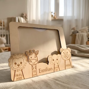 FICHIER LASER - Cadres photo de naissance | Cadeaux de naissance laser | Idées laser pour naissance | Cadres photo laser | Cadeaux de baptême | Baptême laser