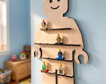 Laser file for wooden figurine display | Cutting file for 6 mm & 3 mm material | Laser template for figurine shelf | DIY collectible figurine holder
