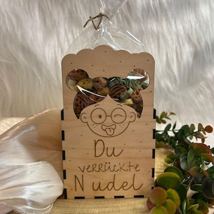 Laserbestand voor een noedelgeschenkdoos | Laserbestand SVG | Doos van 10x10x9 cm | Cadeauverpakking voor pasta | Leuke noedeldoos | Lasergesneden bestand voor 3 mm hout