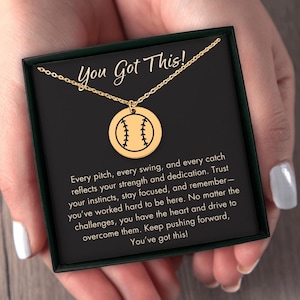 Softball Player Necklace, Gift for Softball Team, Custom Baseball Necklace, Personalized Softball Player Jewelry Gift, Softball Coach Gift