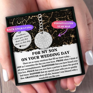 Son Wedding Keychain, Son Gift On His Wedding Day, Gift for Groom from Mom, Mother To Son Wedding Gift, Son Getting Married Gift from Mother