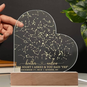 Verlobte Geschenk für Sie Benutzerdefinierte Sternkarte nach Datum Personalisiertes Jubiläumsgeschenk für Verlobte Geburtstagsgeschenk Verlobungsgeschenk für Verlobte Valentinstag Geschenk