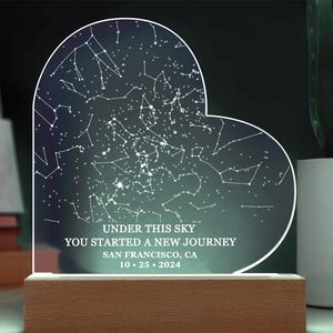 Carte des étoiles personnalisée date de sobriété, cadeau sobriété pour elle cadeau rétablissement rétablissement de la toxicomanie cadeau sobre 1 an cadeau d'anniversaire sobre femme