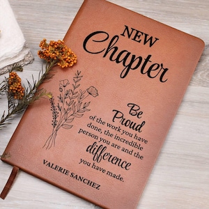 New Chapter Journal - Retirement Gift, Retirement of Coworker, Retirement Gifts for Women Coworker, Nurse Retirement, Corporate Gifts, Boss