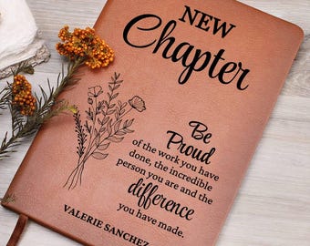 New Chapter Journal - Retirement Gift, Retirement of Coworker, Retirement Gifts for Women Coworker, Nurse Retirement, Corporate Gifts, Boss
