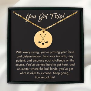 Personalized Golf Gifts For Women, Golf Team Gift For Her, Custom Golf Gift Jewelry For Her, Personalized Golf Necklace For Girls Golfers