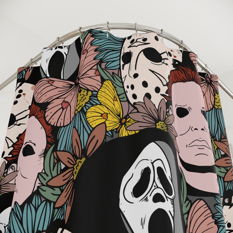 Classic Horror Movie Shower Curtain Jason Voorhees Shower Curtain Ghost