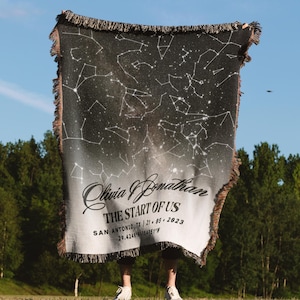 Cotton Anniversary Gift For Him Custom Star Map By Date 2 Year Anniversary Gift For Him Personalize Second Anniversary Gift For Husband Wife