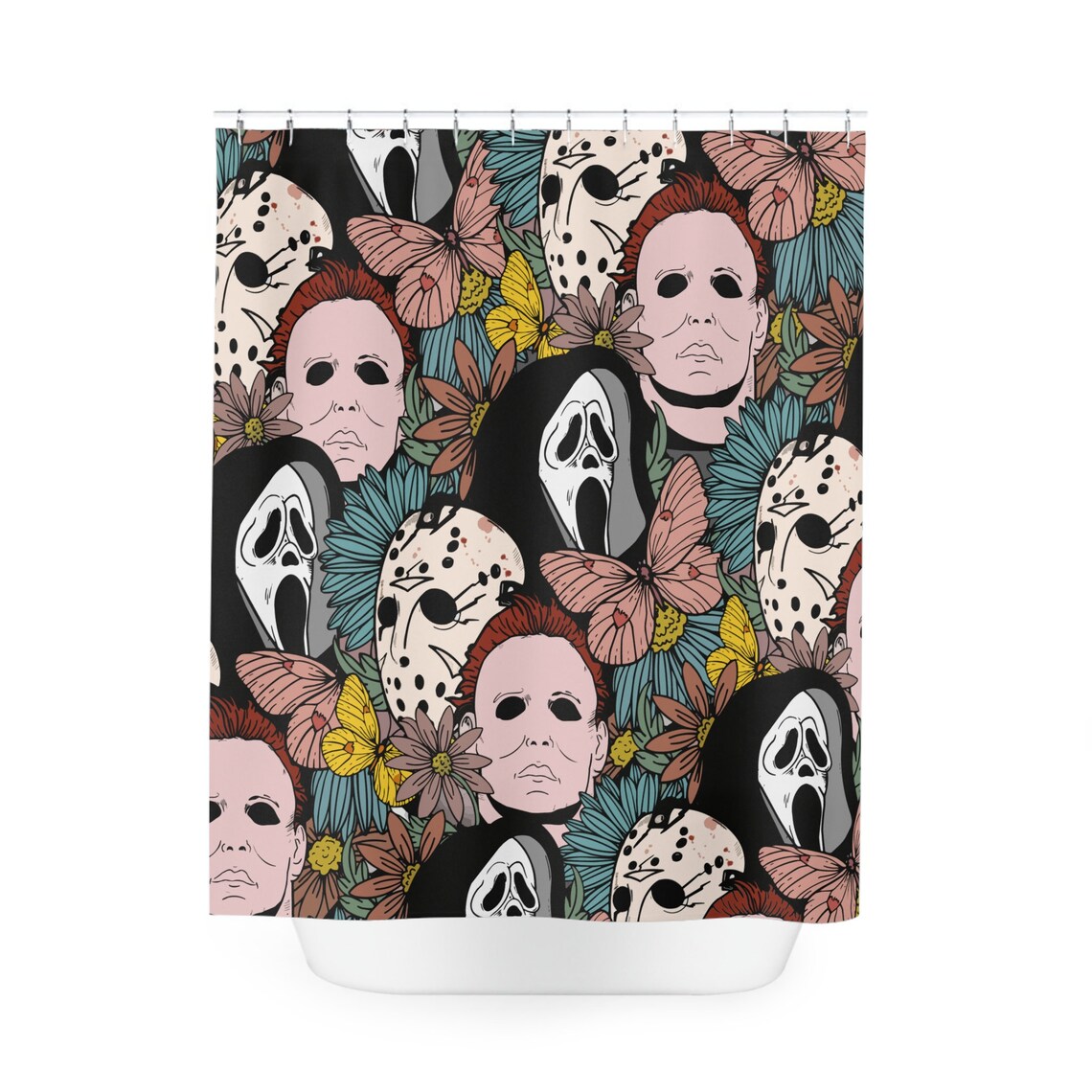Classic Horror Movie Shower Curtain Jason Voorhees Shower Curtain Ghost