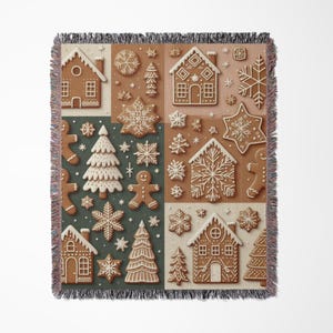 Gingerbread House Quilted Blanket NCU0NT098 main image 0