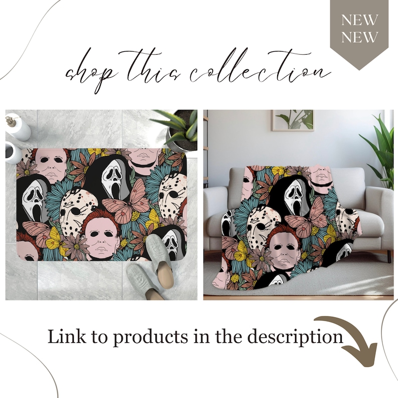 Classic Horror Movie Shower Curtain Jason Voorhees Shower Curtain Ghost