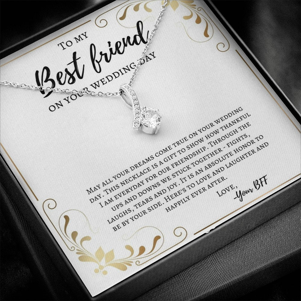 To My Best Friend on Your Wedding Day Wedding Gift Friend to Etsy