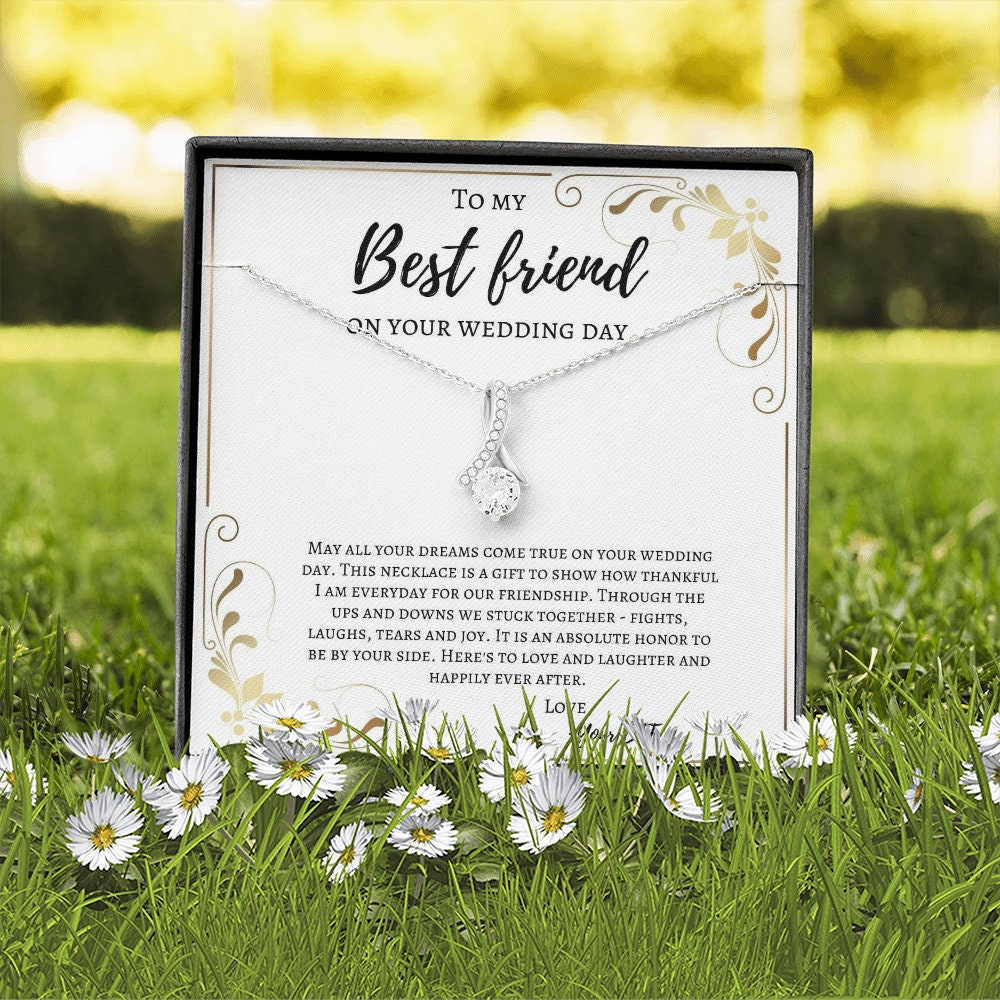 To My Best Friend on Your Wedding Day Wedding Gift Friend to Etsy