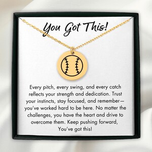 Personalized Softball Player Necklace, Gift for Softball Team, Custom Baseball Necklace, Softball Player Jewelry Gift, Softball Coach Gift