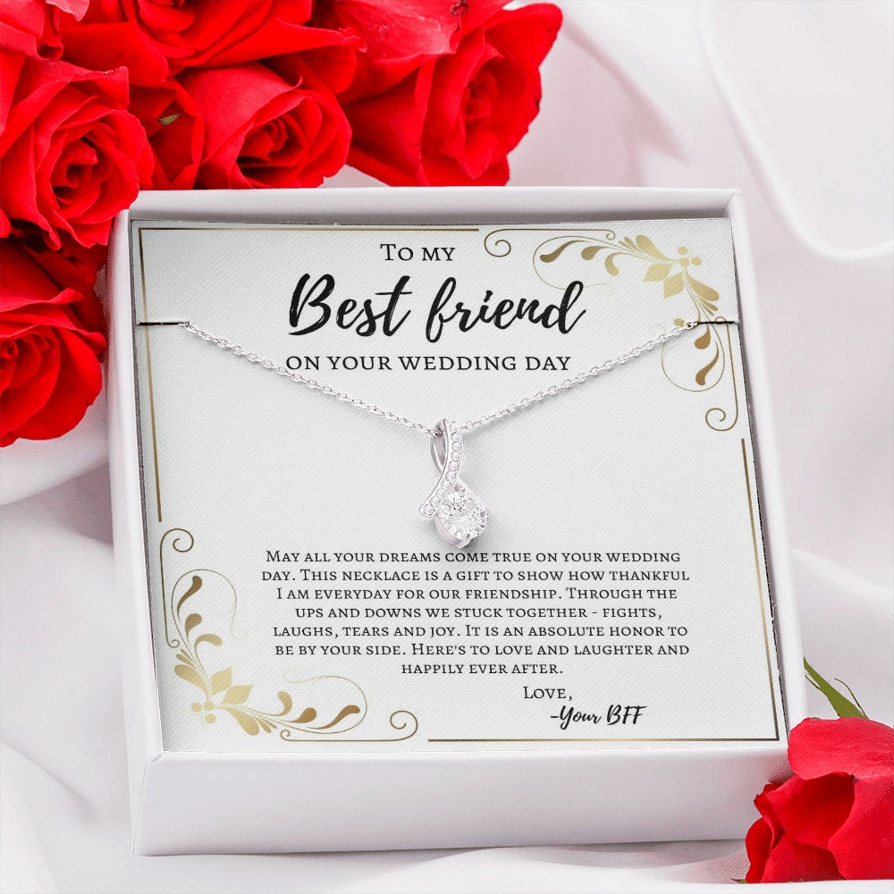 To My Best Friend on Your Wedding Day Wedding Gift Friend to Etsy