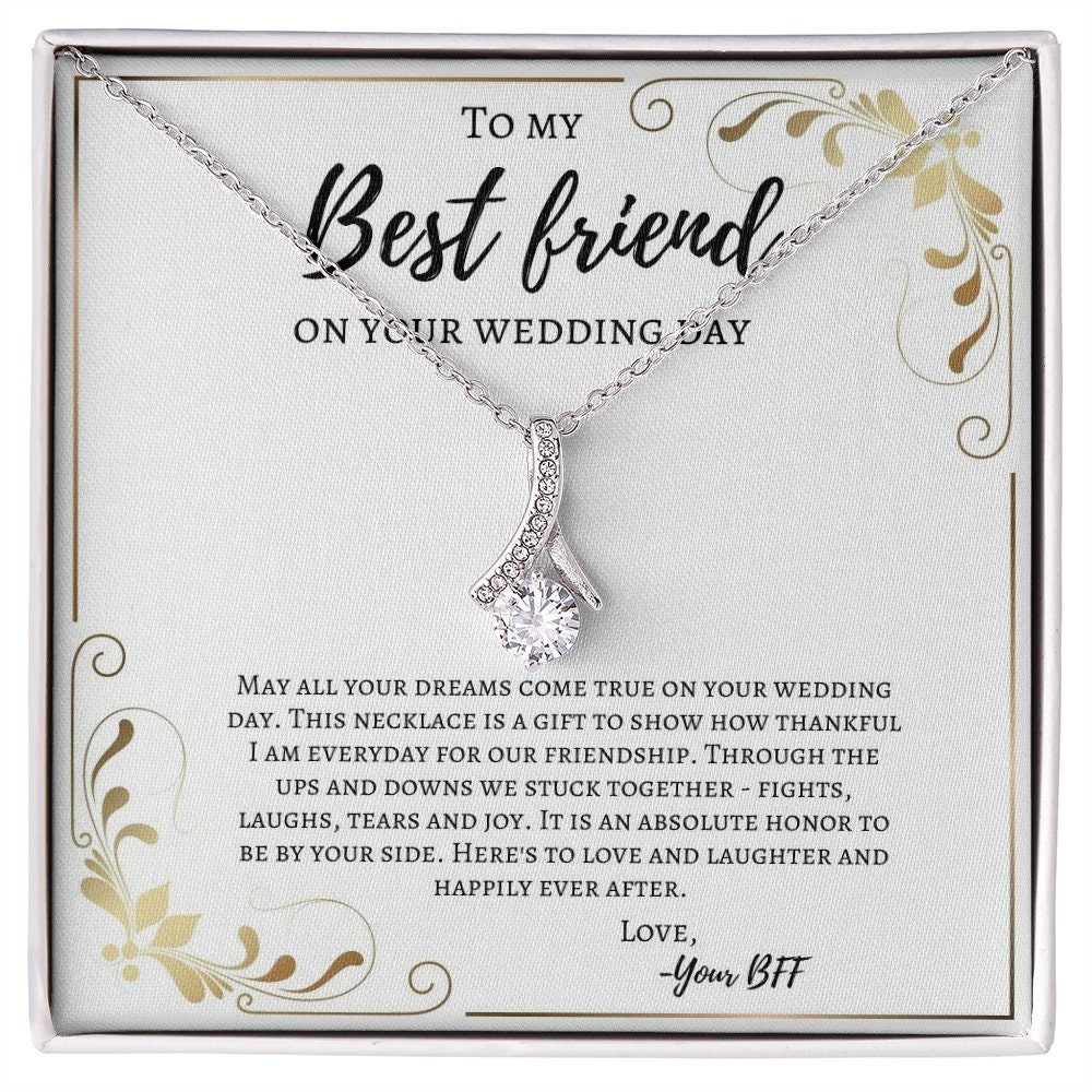 To My Best Friend on Your Wedding Day Wedding Gift Friend to Etsy