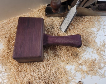 Handmade purpleheart/walnut wooden mallet