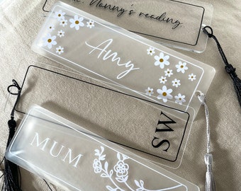 Personalised Bookmark with Tassel, Mothers Day, Gift, Books, Reading, Gifts for her, Gifts for him