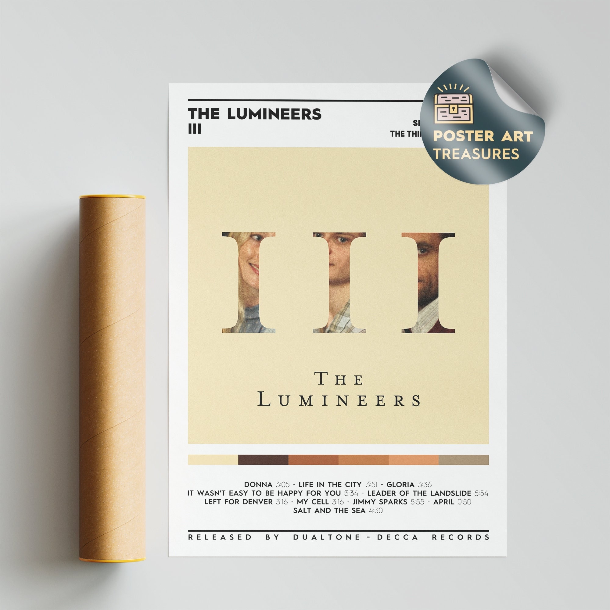 The Lumineers - III, Album Cover Poster, The Lumineers Poster, Brightside Album Poster