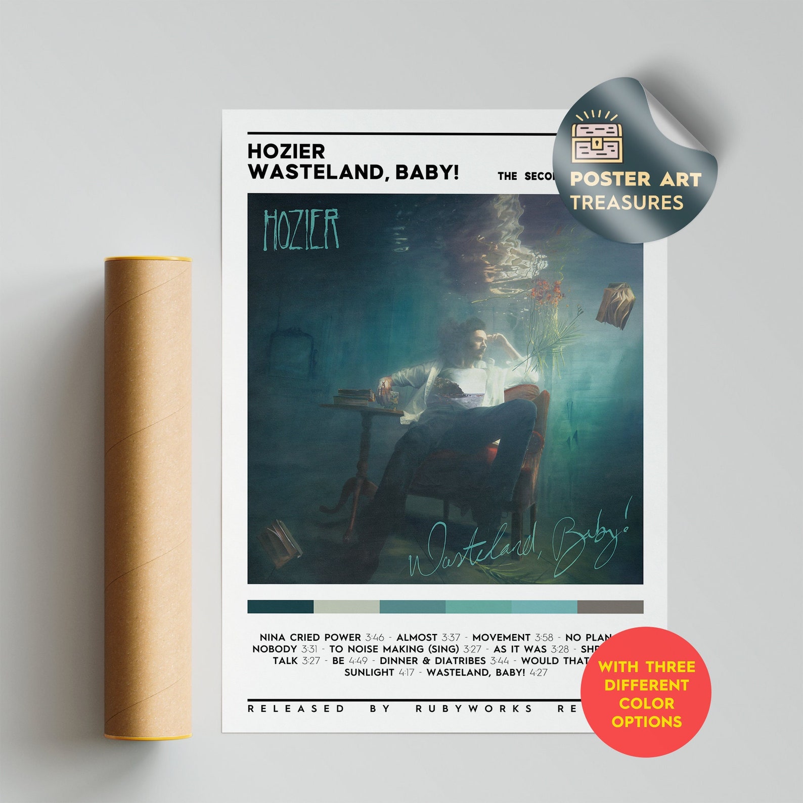 Hozier Wasteland Baby Album Poster / Album Tracklist Poster Etsy UK