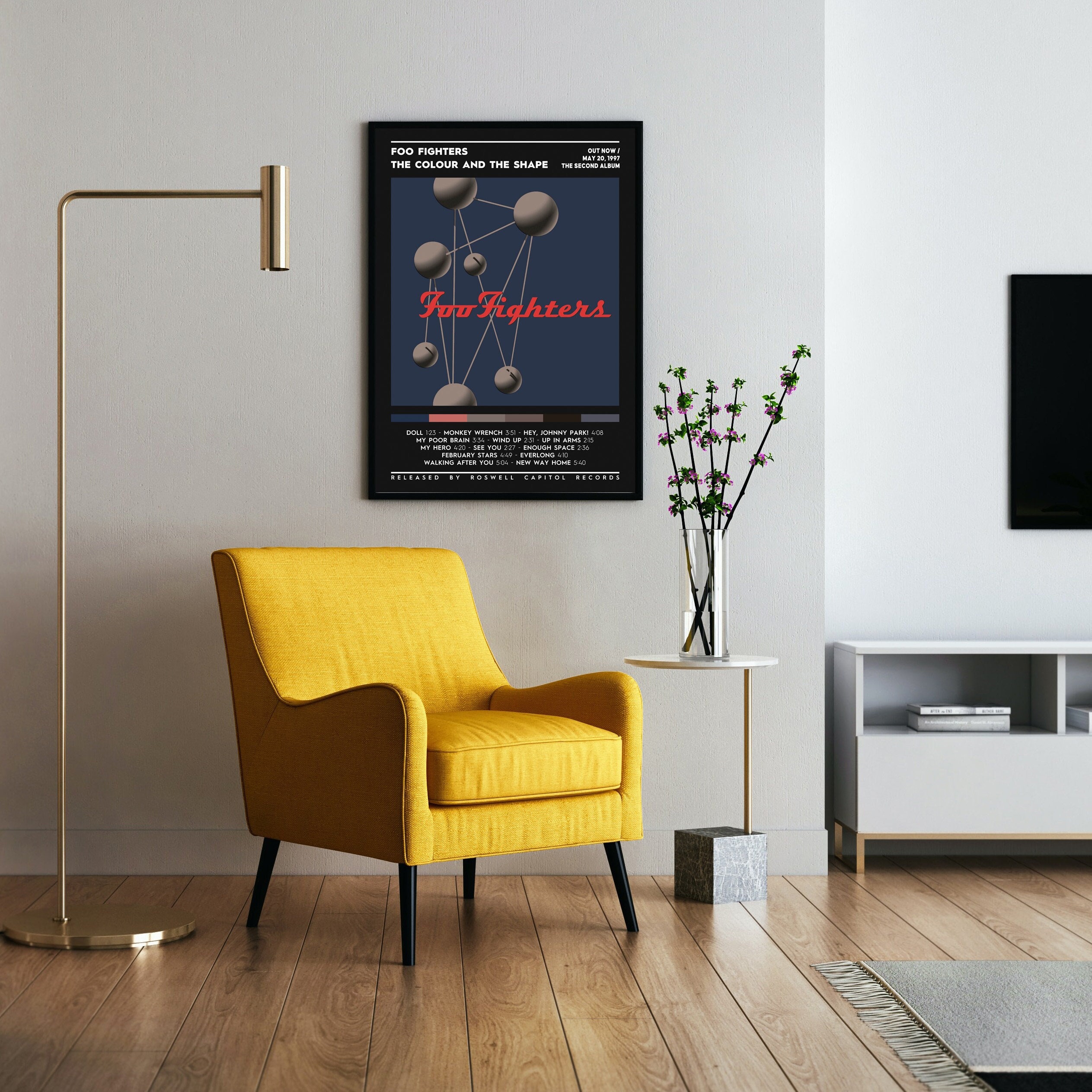 Foo Fighters the Colour and the Shape Album Poster / Album Etsy