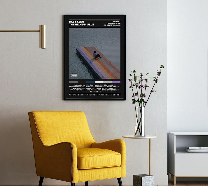 Baby Keem the Melodic Blue Album Cover Poster 3 Colors 1 Etsy