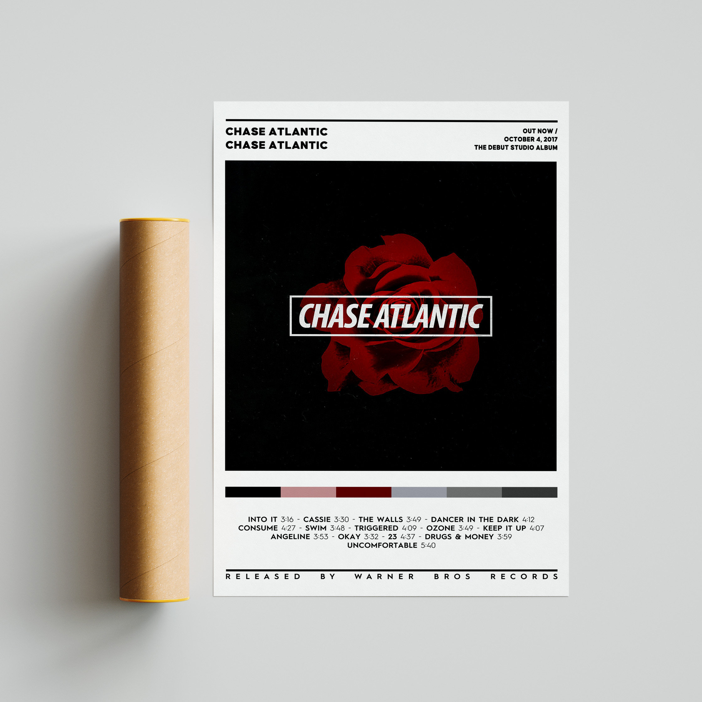 Chase Atlantic Chase Atlantic Album Cover Poster, Tracklist Poster