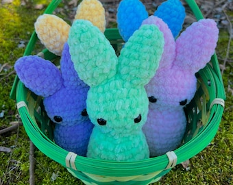 Peeps de peluche de ganchillo