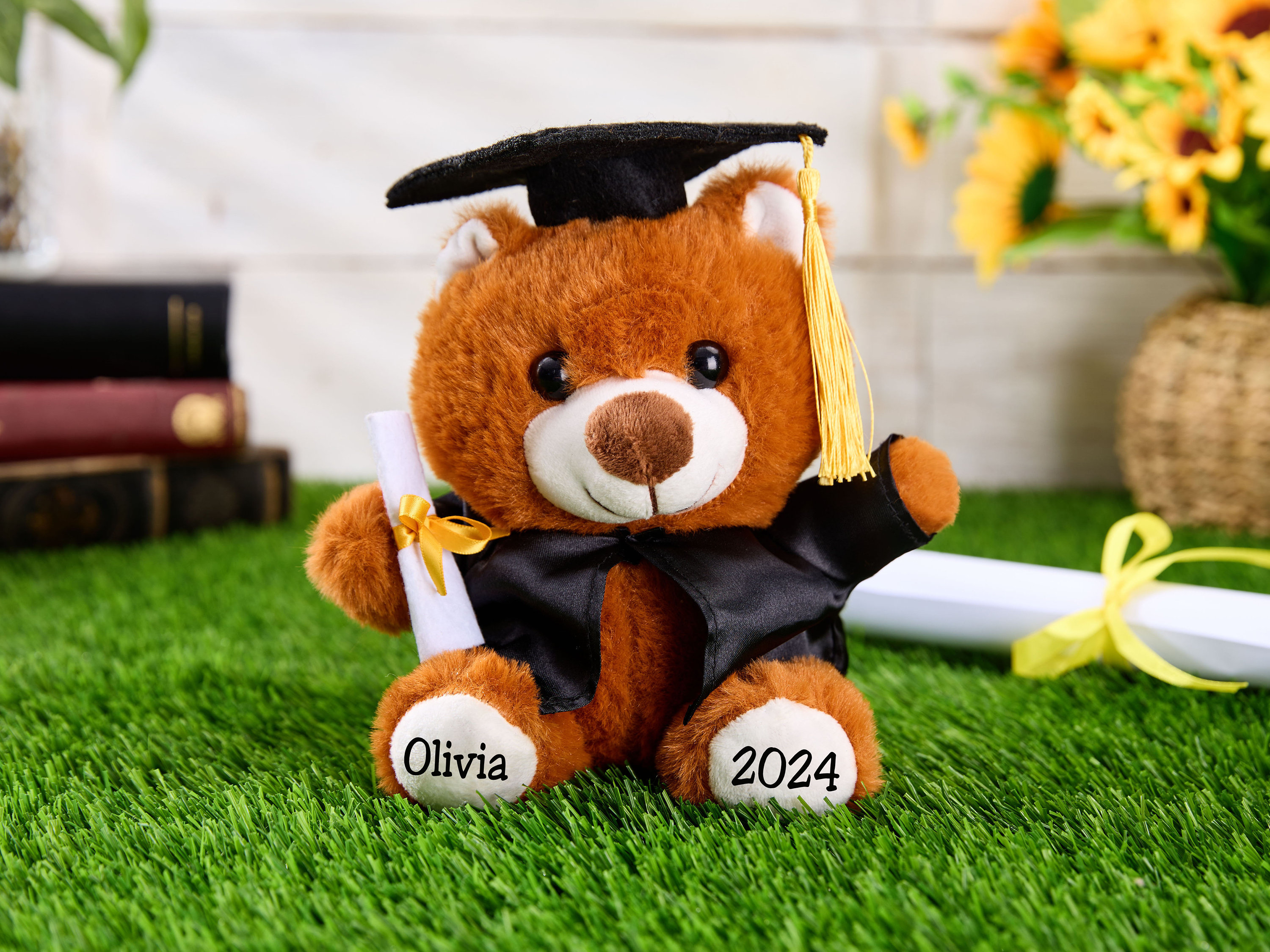 Vêtements Personnalisés Pour Ours De Graduation – Avec Photo, Texte, Casquette Et Accessoires – Taille 20-40 Cm – Cadeau Sur Mesure Enfant