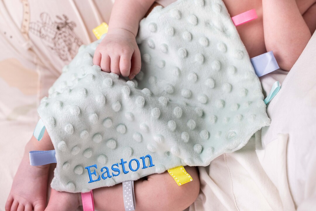 Embroidered Baby Comforter, Personalized Baby Comforter Blanket, Custom
