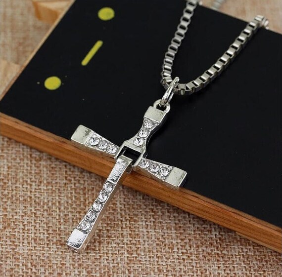 11 Pcs Fast & Furious Sticker S Cross Chain Necklace Pendant Jewelry Silver  | Fruugo NO
