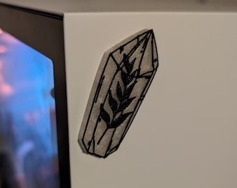 3D Printed Quartz Crystal Magnet - Designed and Printed for Crystal Enthusiasts