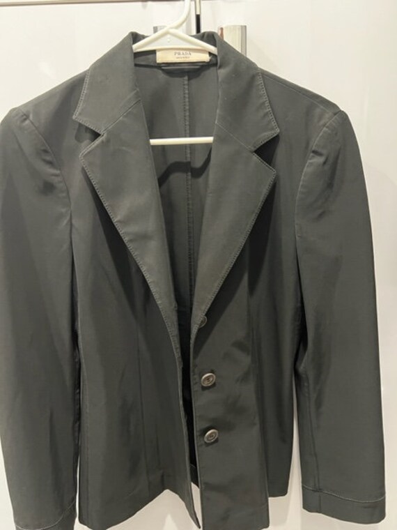 Prada Labeled Made in Italy Black Suit Jacket - Gem