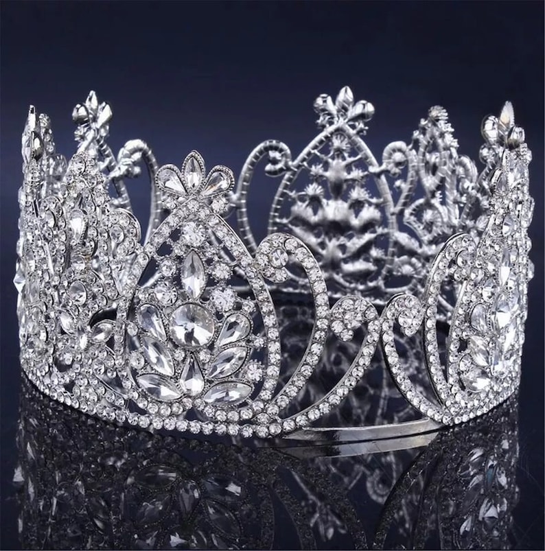 Luxury Colorful Crystal Bridal Crown, Princess Tiaras, Gold Tiaras for ...