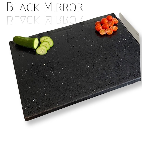 Black Mirror Quartz Stone Chopping Board Large Cutting -  Denmark