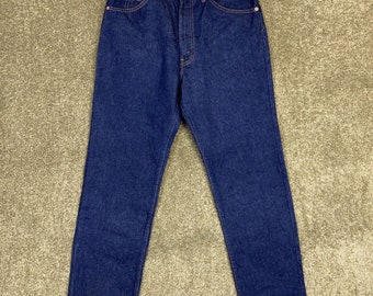 Vintage Levis 509 Mens Jeans 34x29 Blue Straight Leg Orange Tab Cotton USA Made