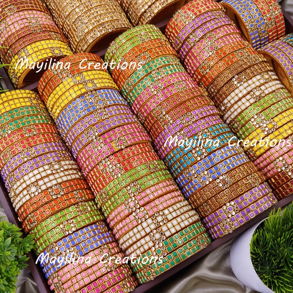 Silk thread kada on sale bangles