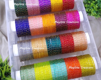 Premium Quality Raindrop Bangles for Women (Set of 12 Bangles)