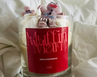 The muffin man scented candle - home decor - gift