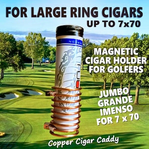 Cigar Holder for Golf Cart - Grande Cigar Holder for Golfers - Made for large ring gauge cigars.