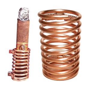 Golf Cigar Holder - Handmade, Solid Copper, Adjustable. A statement of style and sophistication. Golf accessory.