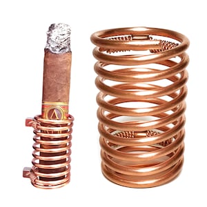 Golf Cigar Holder - Handmade, Solid Copper, Adjustable. A statement of style and sophistication. Golf accessory.