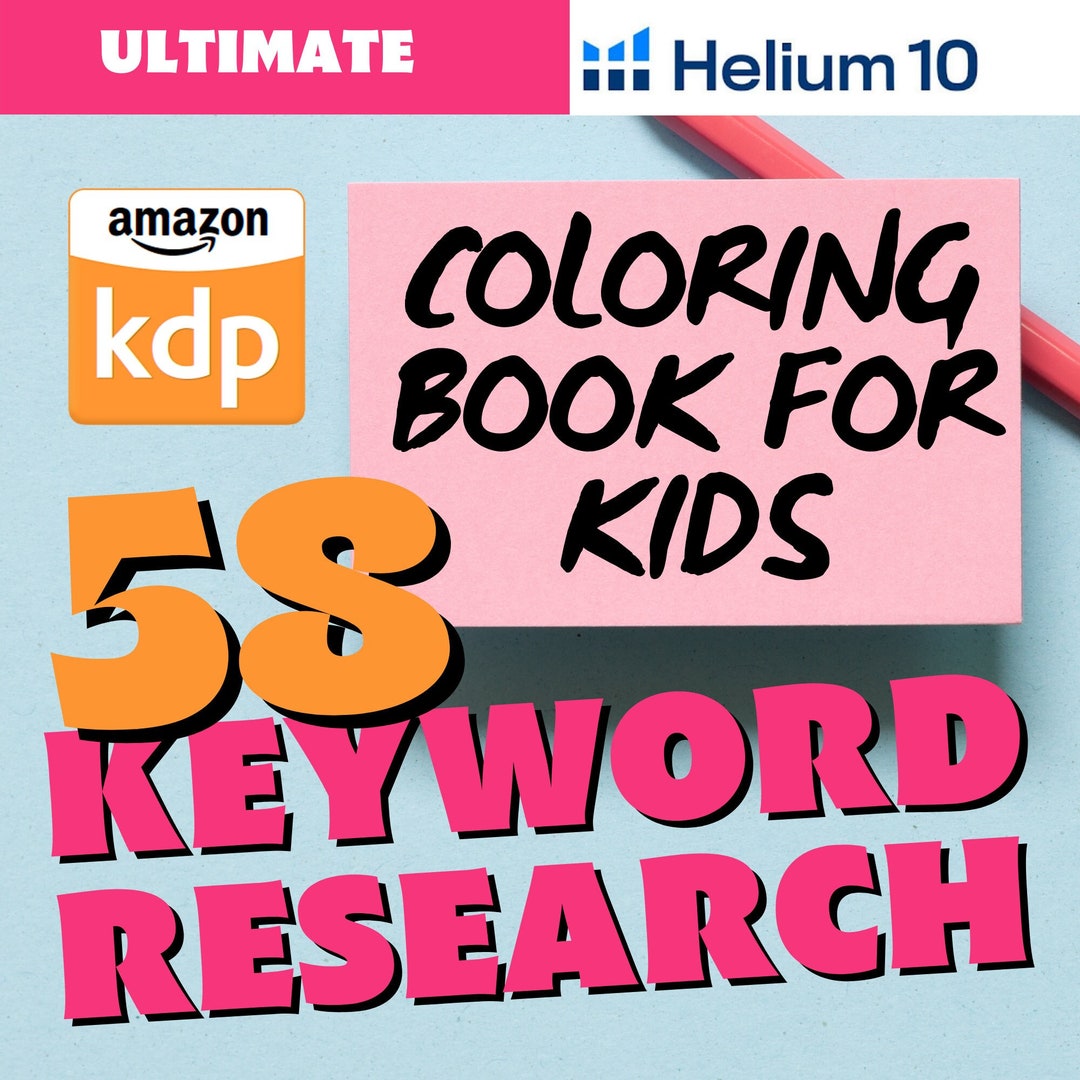 Amazon KDP Coloring Books for Kids Keywords Profitable Niches Etsy