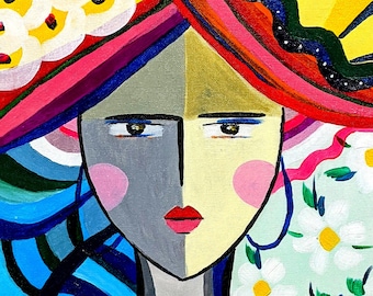 Hand painted acrylic artwork